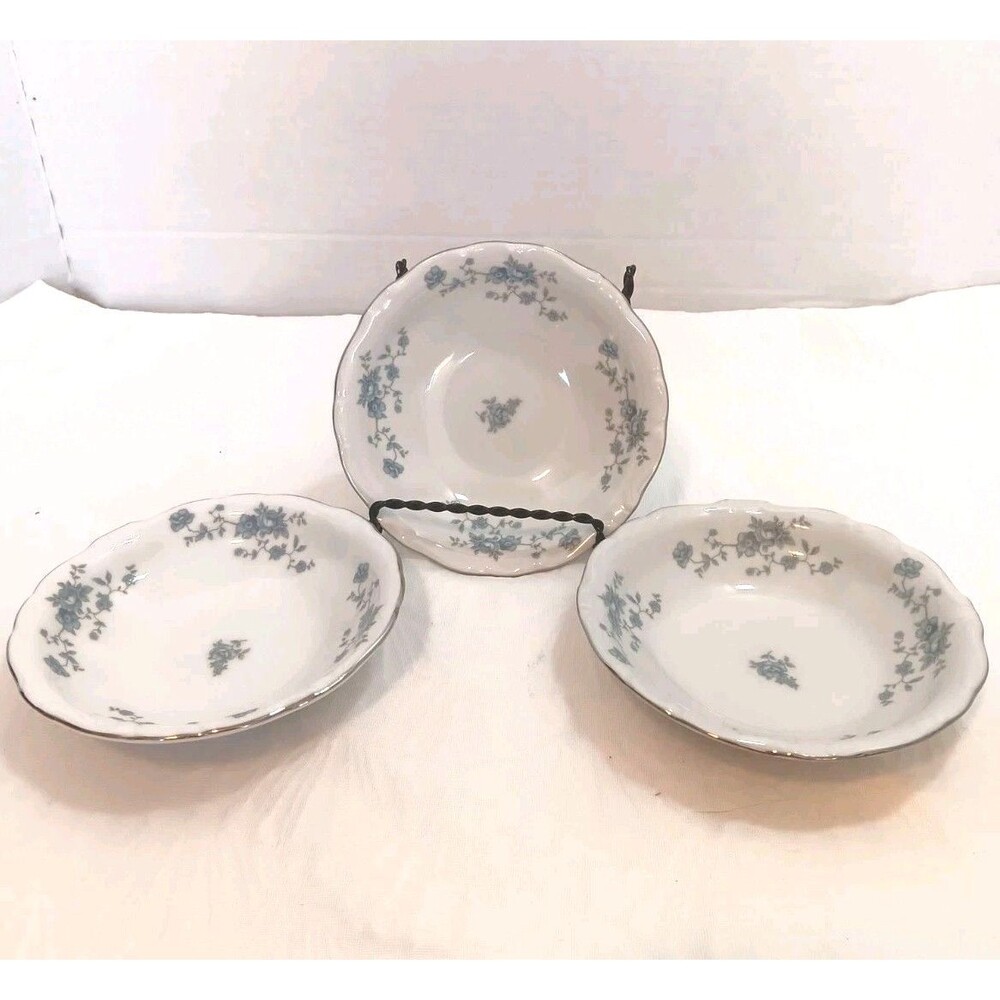 Johann Haviland Blue Garland Berry Bowls Traditions Fine China Thailand Set of 3
